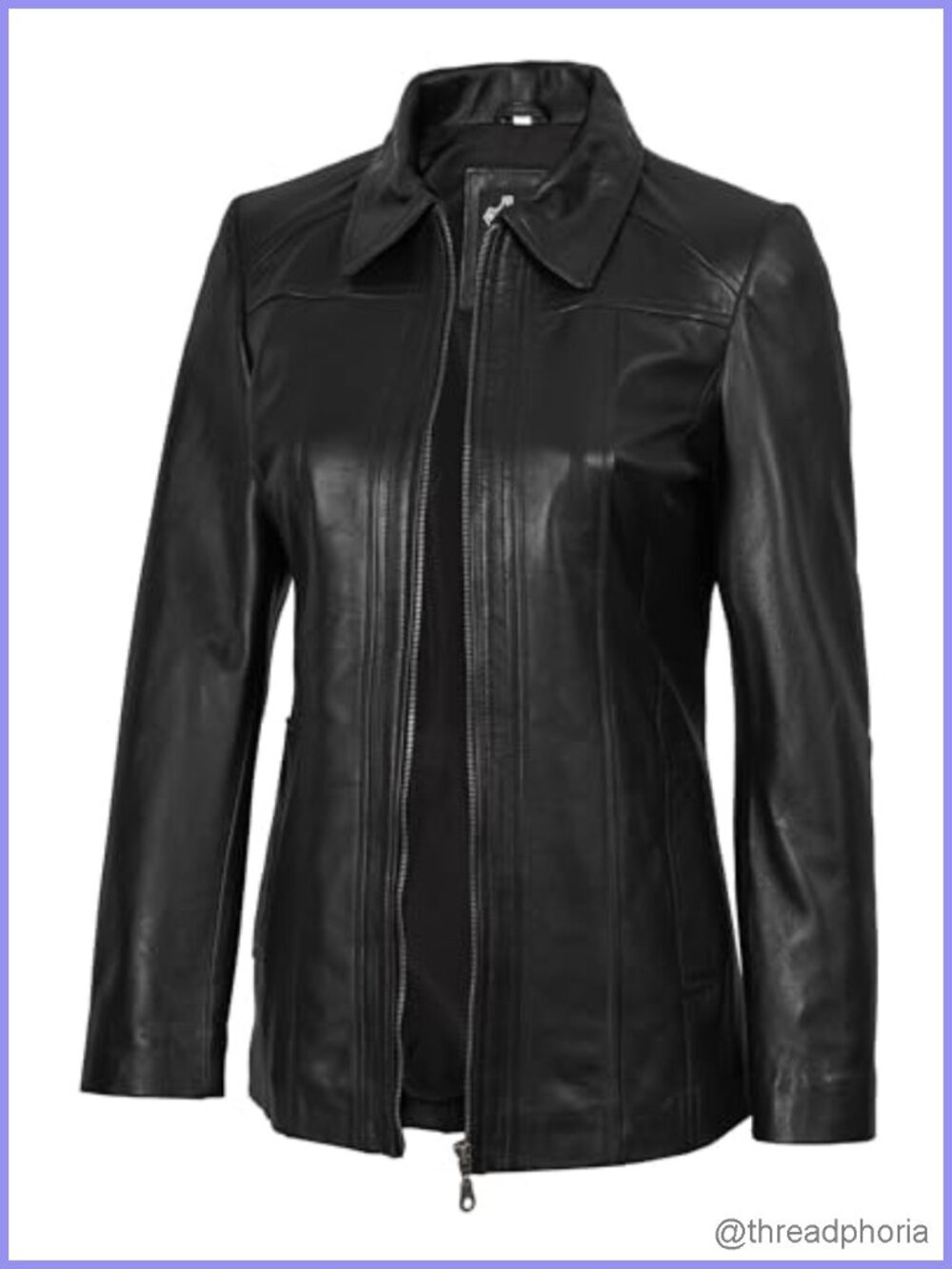 Womens Genuine Lambskin Leather Jacket Button Front Car Coat